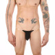Заказать Мужские трусы-тонги на прозрачных ремешках