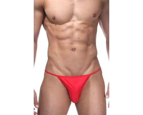 Заказать Классические красные трусы-стринги на тонких резинках