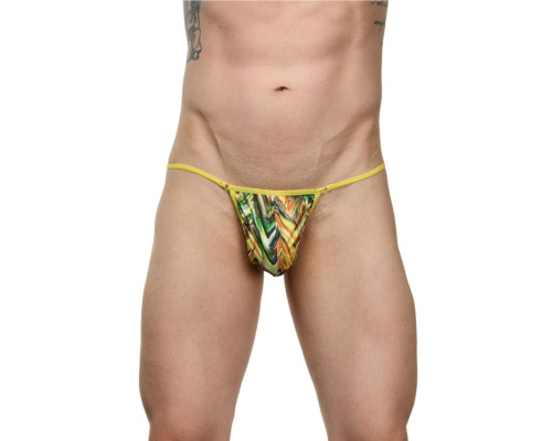 Заказать Мужские принтованные трусы-тонги