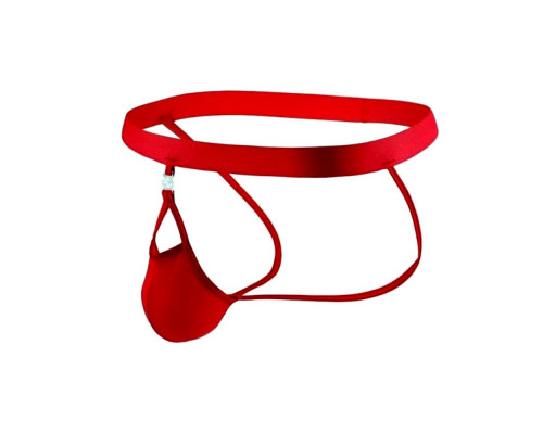 Заказать Красные сексуальные трусы-джоки на тонких ремешках