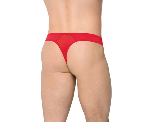 Заказать Сексуальные трусы с крупной сеткой по центру