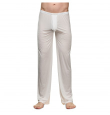 Белые полупрозрачные мужские брюки