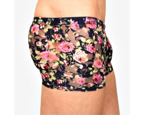 Заказать Мужские сетчатые трусы-боксеры с розами Rose Boxer