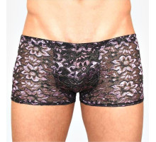 Мужские трусы-боксеры с контрастным цветочным узором