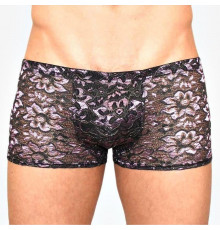 Мужские трусы-боксеры с контрастным цветочным узором