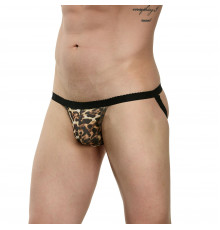 Мужские трусы-джоки с леопардовым принтом