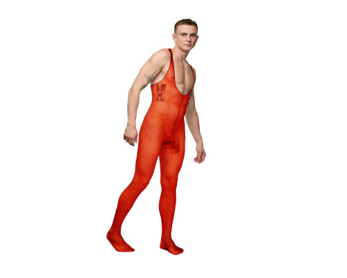 Заказать Красный мужской кэтсьюит-сетка