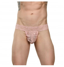 Мужские кружевные трусы-тонги
