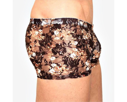 Заказать Мужские сетчатые боксеры с бежевыми розами Rose Boxer