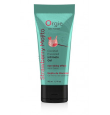 Съедобный интимный гель Orgie Lube Tube Cocktail Strawberry Mojito - 50 мл.