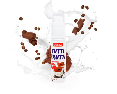 Заказать Гель-смазка Tutti-frutti со вкусом тирамису - 30 гр.