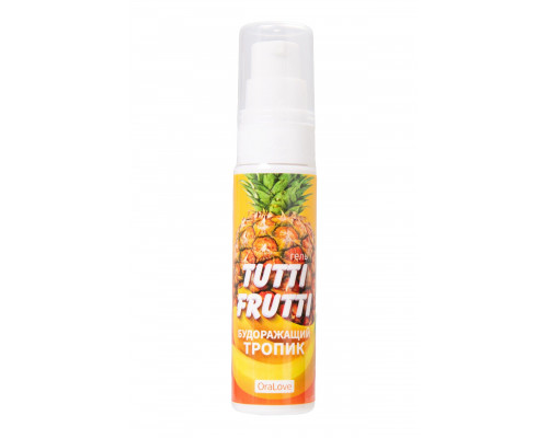 Заказать Гель-смазка Tutti-frutti со вкусом тропических фруктов - 30 гр.