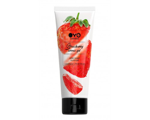 Заказать Лубрикант на водной основе OYO Aroma Gel Strawberry с ароматом клубники - 75 мл.