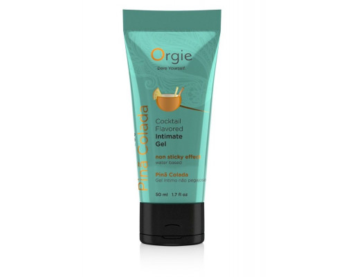 Заказать Съедобный интимный гель Orgie Lube Tube Cocktail Pina Colada - 50 мл.