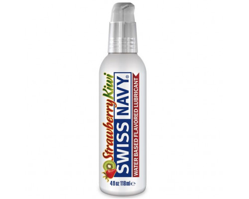 Заказать Лубрикант Swiss Navy Strawberry Kiwi Lube с ароматом клубники и киви - 118 мл.
