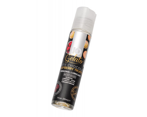 Заказать Лубрикант с ароматом трюфелей из белого шоколада и малины JO GELATO WHITE CHOCOLATE RASPBERRY TRUFFLE - 30 мл.
