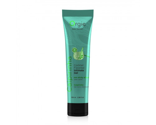 Заказать Съедобный интимный гель Orgie Lube Tube Cocktail Caipirinha - 100 мл.
