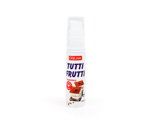 Заказать Гель-смазка Tutti-frutti со вкусом тирамису - 30 гр.