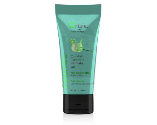 Заказать Съедобный интимный гель Orgie Lube Tube Cocktail Caipirinha - 50 мл.