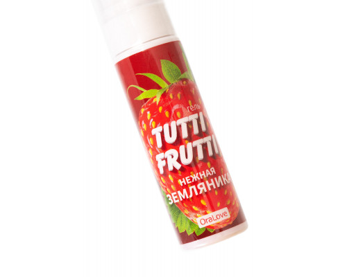 Заказать Гель-смазка Tutti-frutti с земляничным вкусом - 30 гр.