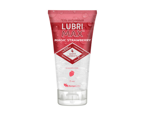 Заказать Интимный гель-смазка на водной основе Lubrimax Magic Strawberry - 75 мл.