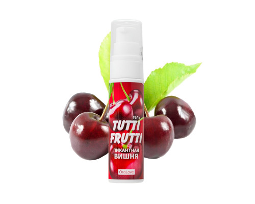 Заказать Гель-смазка Tutti-frutti с вишнёвым вкусом - 30 гр.