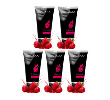 Набор из 5 съедобных лубрикантов JUJU со вкусом малины