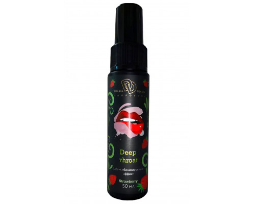 Заказать Спрей для горла Deep Throat с десенсибилизирующим эффектом и вкусом клубники - 50 мл.