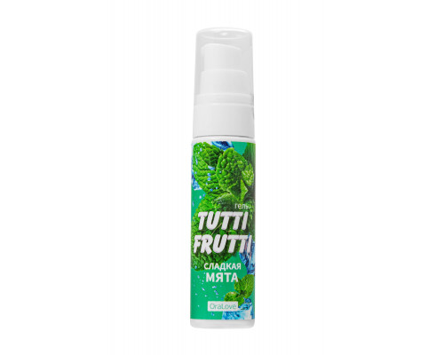 Заказать Гель-смазка Tutti-frutti со вкусом сладкой мяты - 30 гр.