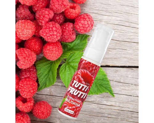 Заказать Гель-смазка Tutti-frutti с малиновым вкусом - 30 гр.