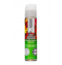 Лубрикант на водной основе с ароматом тропических фруктов JO Flavored Tropical Passion - 30 мл.