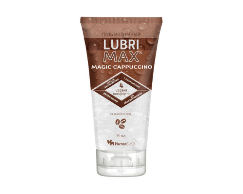 Заказать Интимный гель-смазка на водной основе Lubrimax Magic Cappuccino - 75 мл.