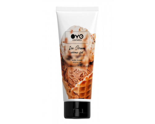 Заказать Лубрикант на водной основе OYO Aroma Gel Ice Cream с ароматом пломбира - 75 мл.