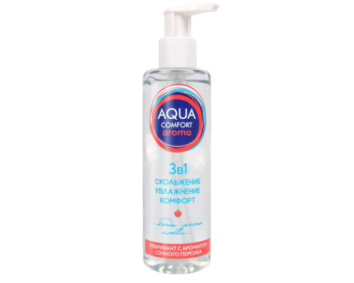 Заказать Гель-лубрикант на водной основе Aqua Comfort Aroma с ароматом персика - 195 гр.