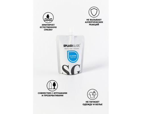 Заказать Лубрикант на водной основе Splashglide Lubricant Classic - 100 мл.