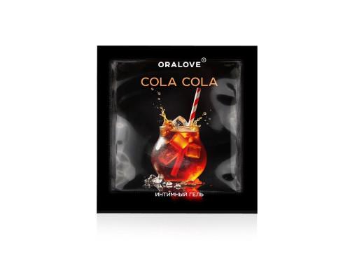 Саше съедобной оральной смазки OraLove с ароматом колы - 3 гр.