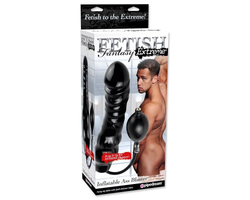 Заказать Фаллоимитатор с функцией подкачки Inflatable Ass Blaster - 23 см.