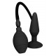 Заказать Чёрная анальная пробка с функцией расширения MENZSTUFF SMALL INFLATABLE PLUG- 12,5 см.