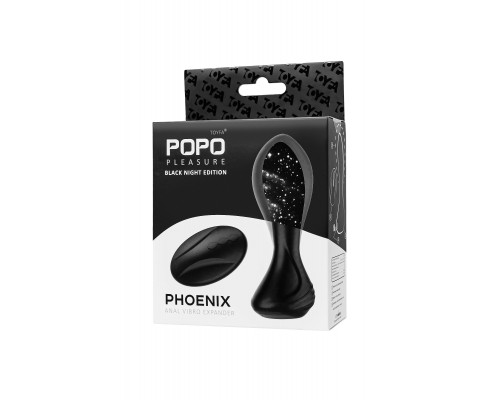 Заказать Черная надувная анальная вибровтулка Phoenix - 13,5 см.