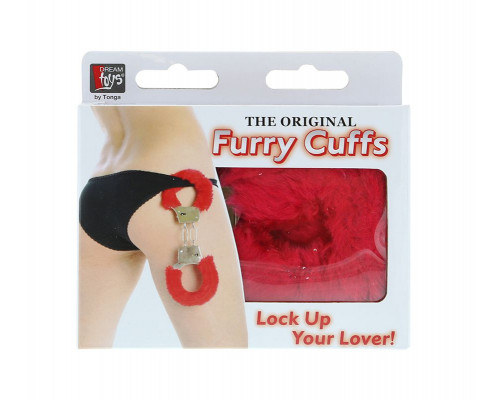 Заказать Металлические наручники с красной меховой опушкой METAL HANDCUFF WITH PLUSH RED
