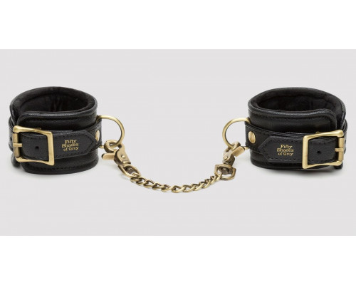 Заказать Черные наручники Bound to You Faux Leather Wrist Cuffs