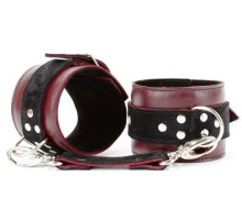 Бордовые наручники Ladys Arsenal на карабинах