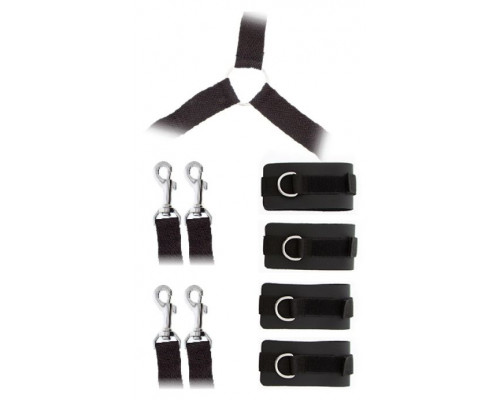 Заказать Комплект наручников и поножей LUXURIOUS BED RESTRAINT CUFF SET