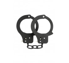 Чёрные наручники из листового металла BONDX METAL CUFFS BLACK