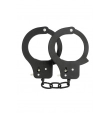 Чёрные наручники из листового металла BONDX METAL CUFFS BLACK
