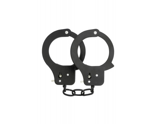 Заказать Чёрные наручники из листового металла BONDX METAL CUFFS BLACK