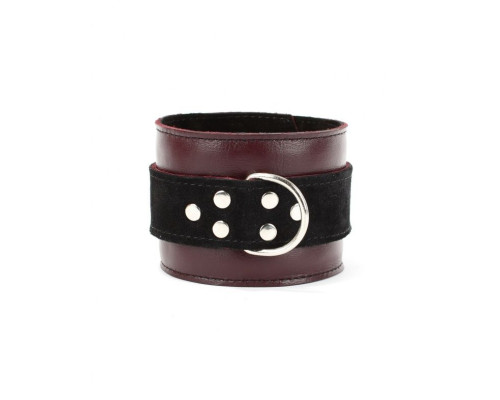 Заказать Бордовые наручники Ladys Arsenal на карабинах