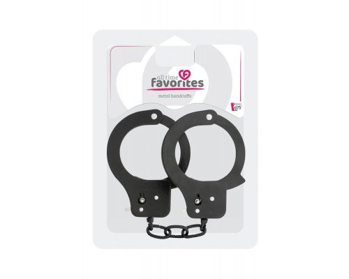 Заказать Чёрные наручники из листового металла BONDX METAL CUFFS BLACK