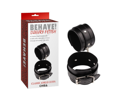 Заказать Черные оковы Classic Ankle Cuffs