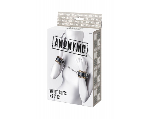 Заказать Наручники Anonymo с анималистическим принтом